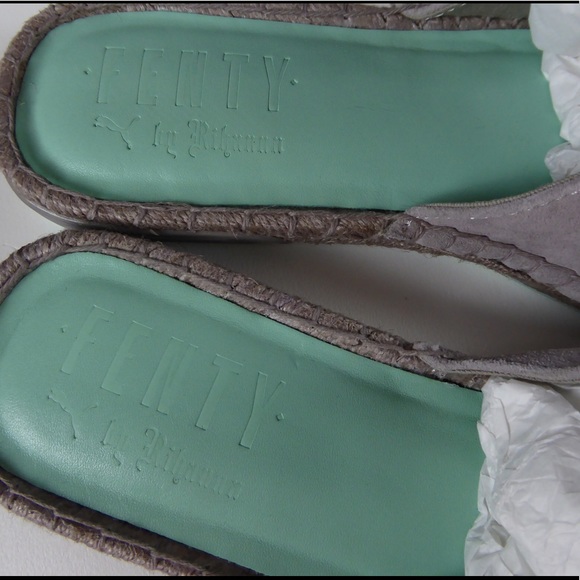 Puma Fenty by Rihanna Suede Espadrille Slide NIB - Picture 4 of 6